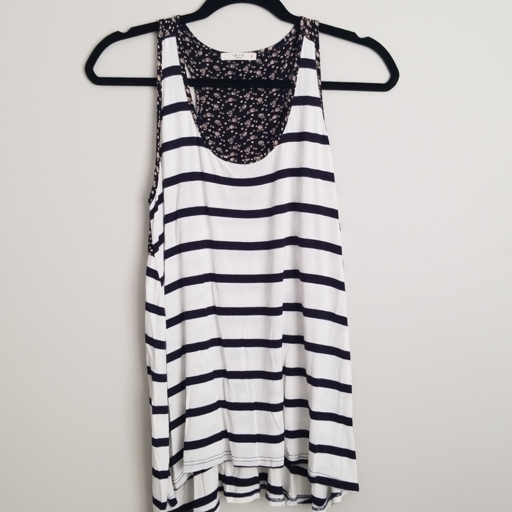 Striped Tanktop with Detailed Back